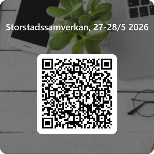 QR kod för storstadssamverkan 27-28/ 2026