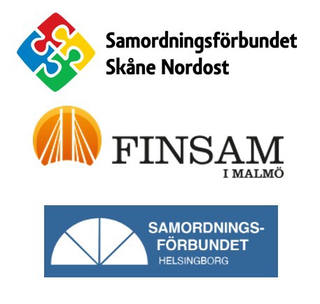 Loggor från samordningsförbunden i Malmö, Helsingborg och Skåne Nordost
